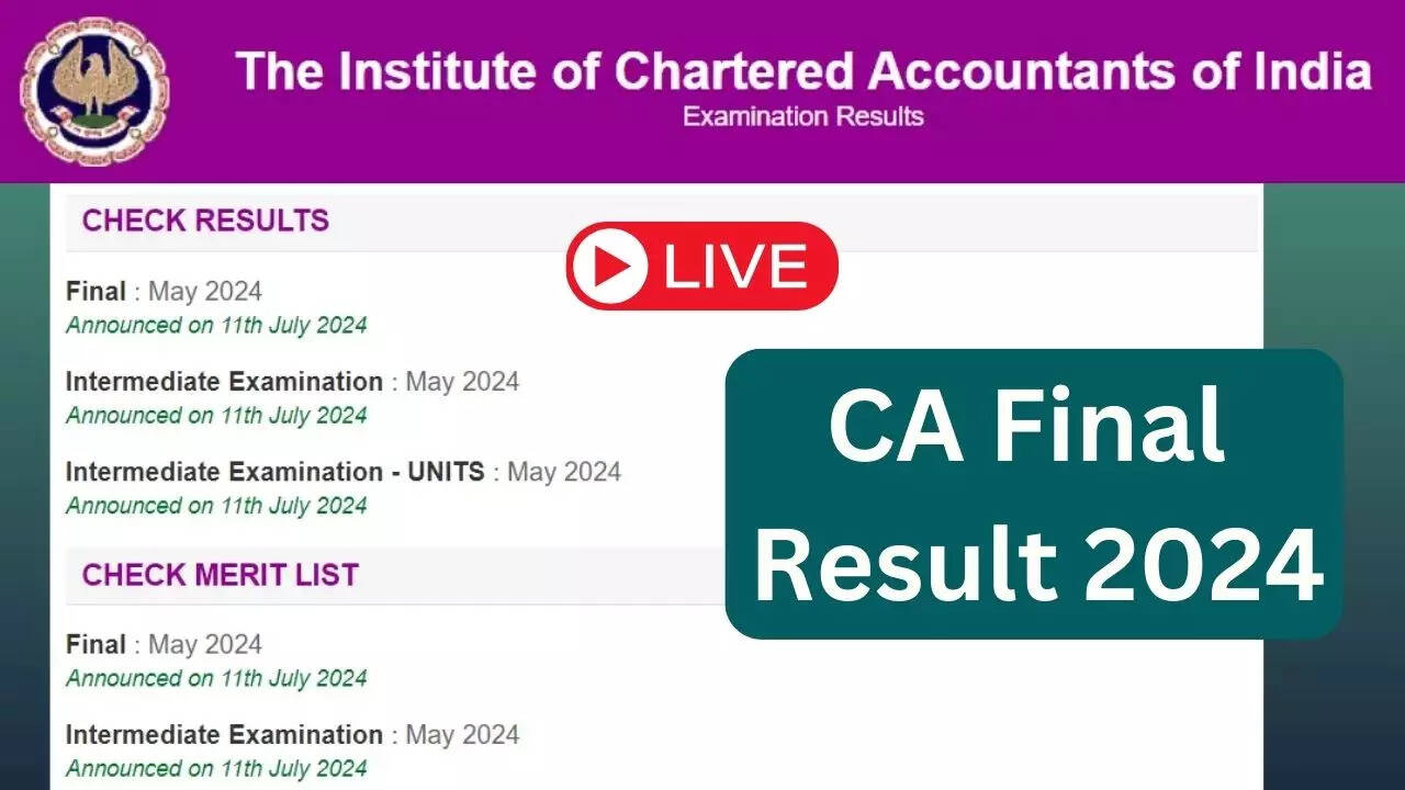 ICAI CA Final Result 2024