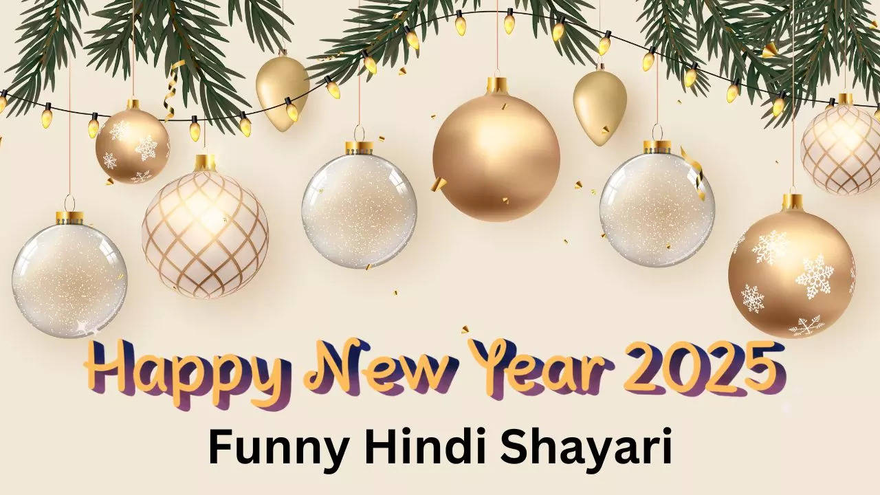 Happy New Year 2025 Funny Hindi Shayari To Share On Whatsapp