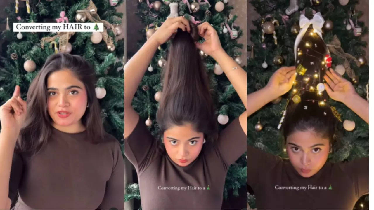 Christmas Tree Hairstyle