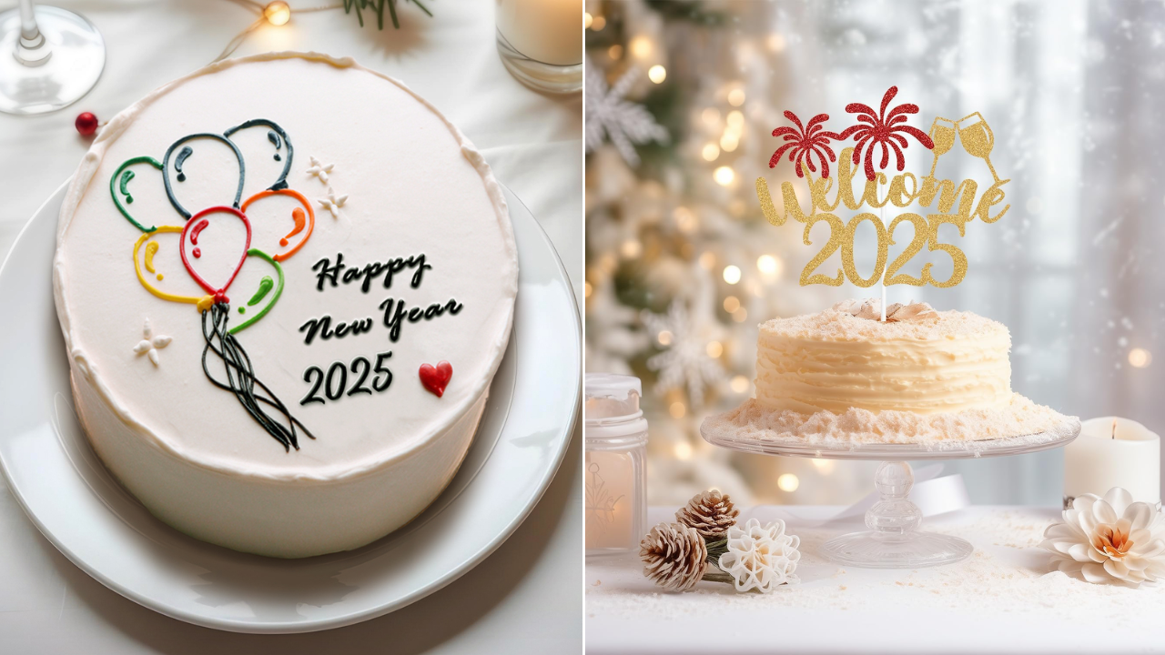 New Year 2025, Cake Design for New Year, Homemade Vanilla Cake, How to bake Chocolate cake