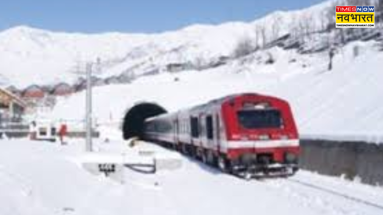 Train Trial run on Katra-Banihal Rail section