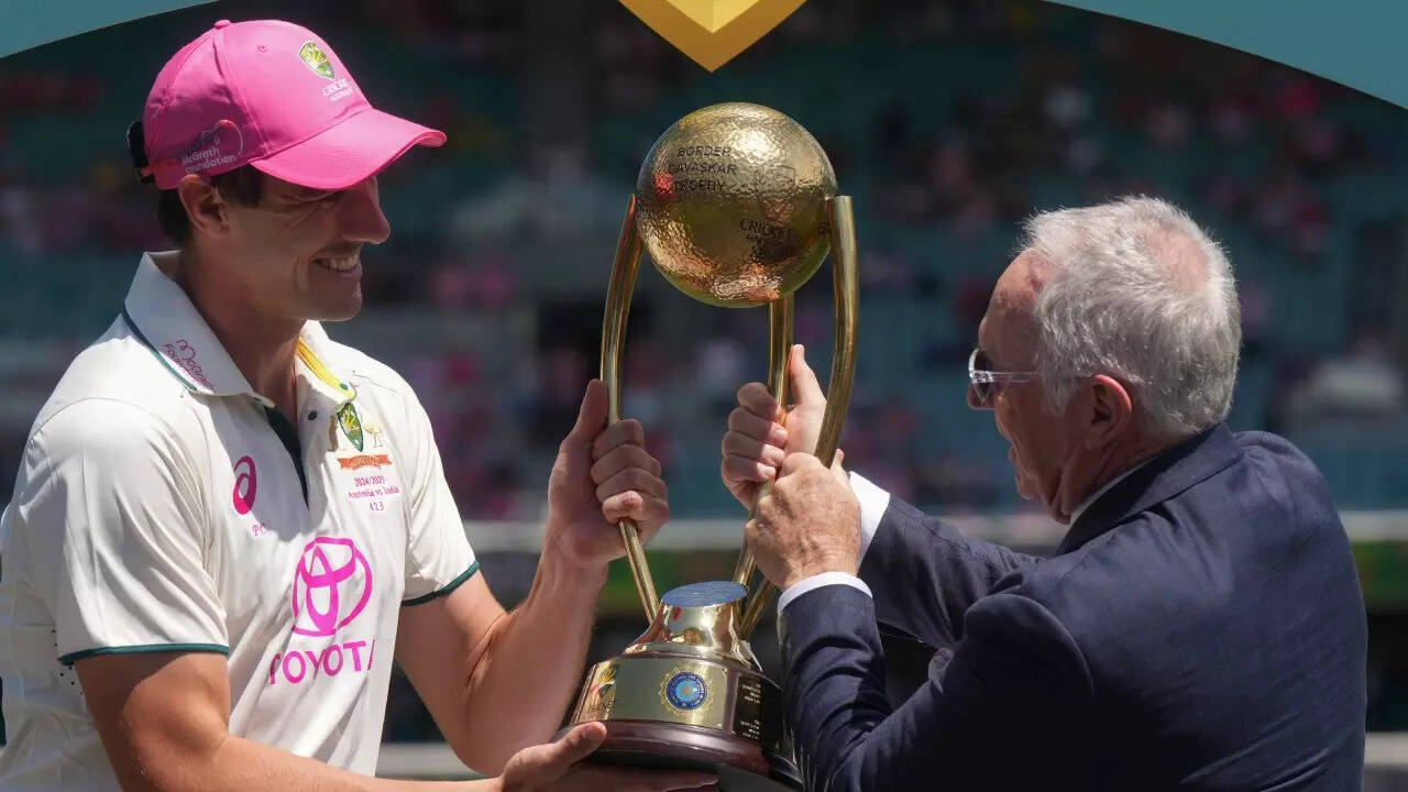 Pat Cummins and Allan Border