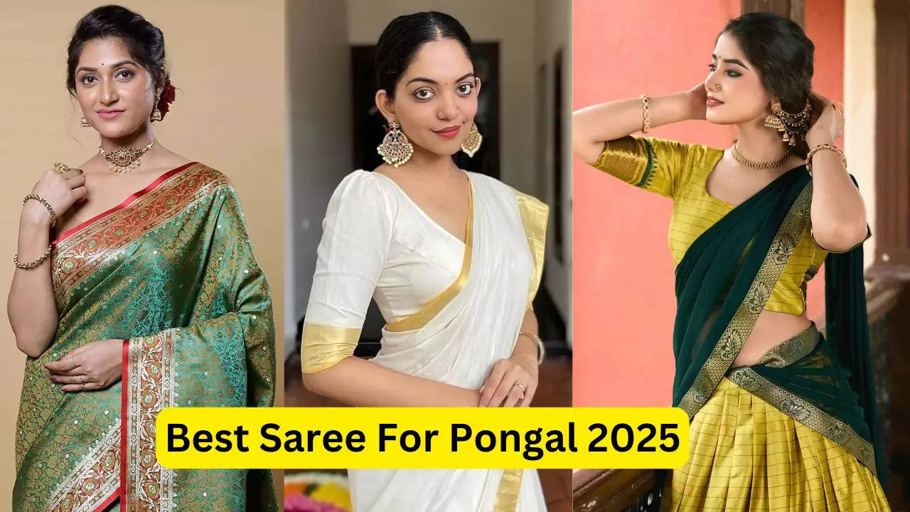 best saree fabric and designs for pongal 2025 celebration