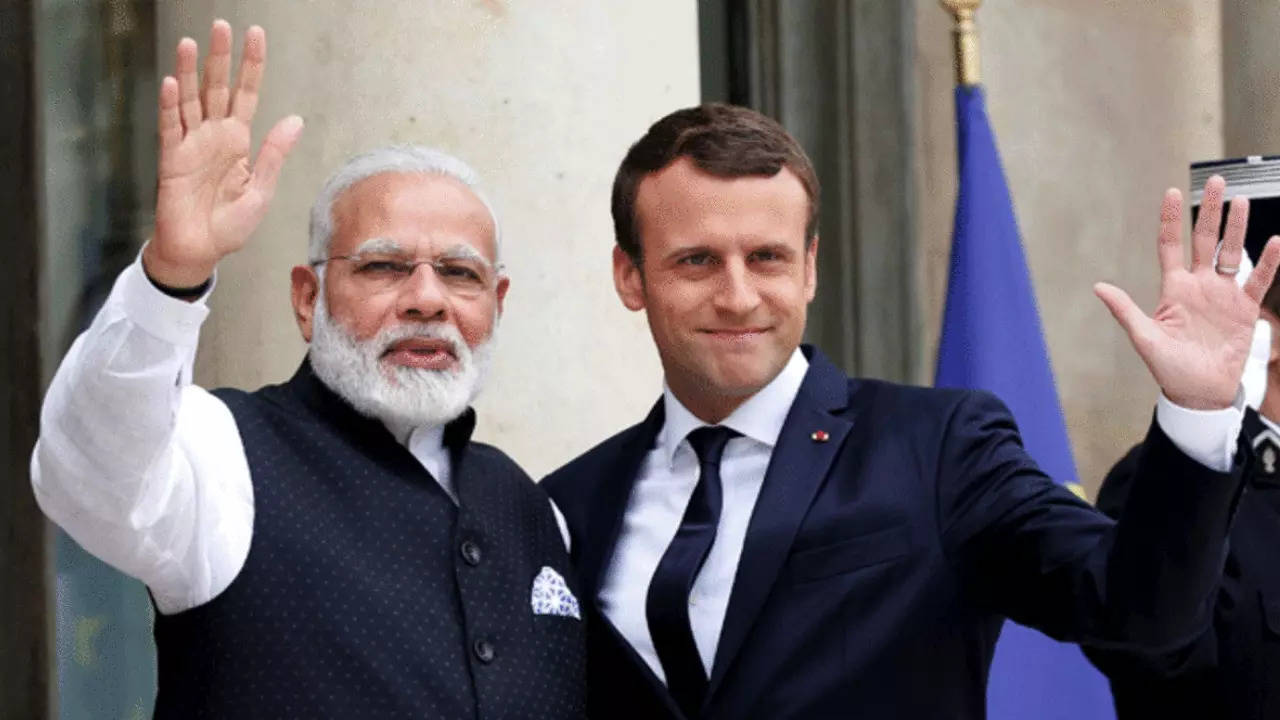 PM Modi Emmanuel Macron