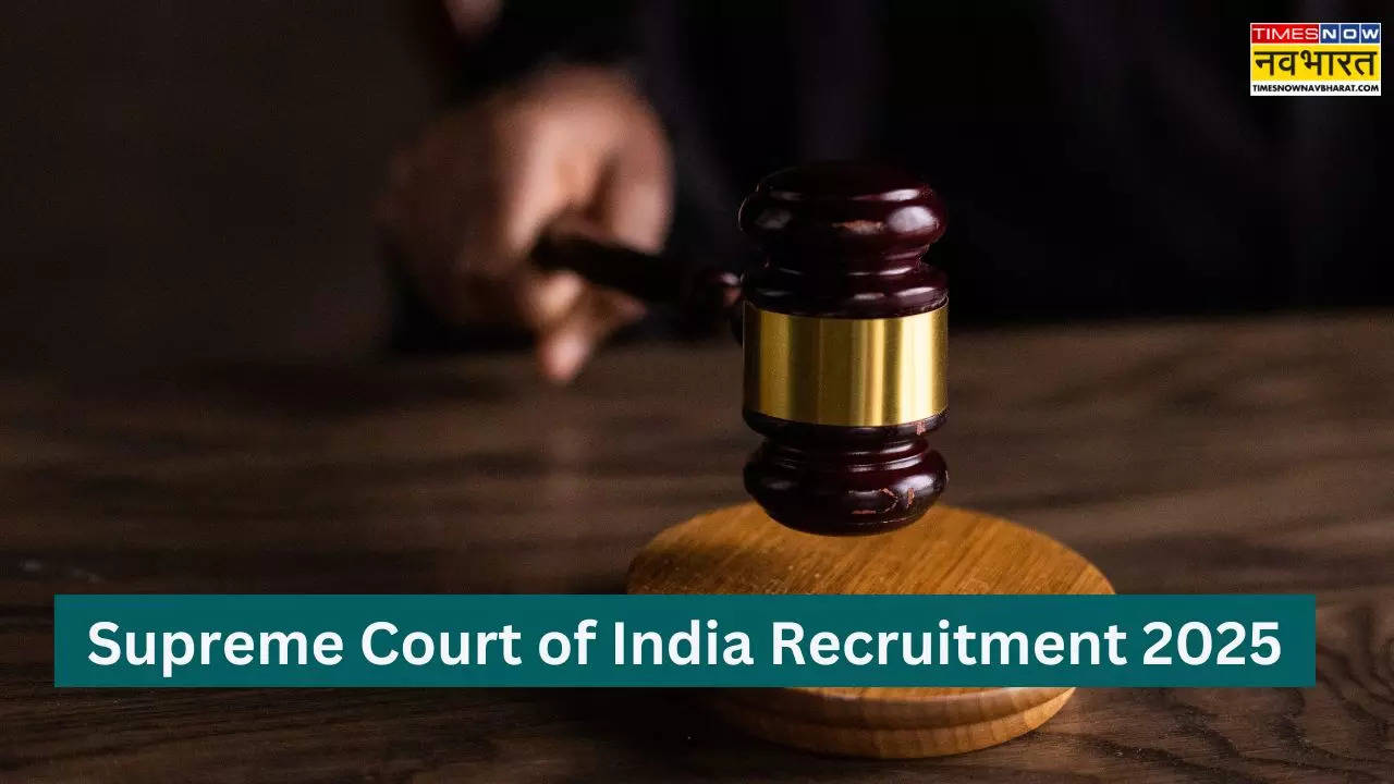 Supreme Court of India Recruitment 2025