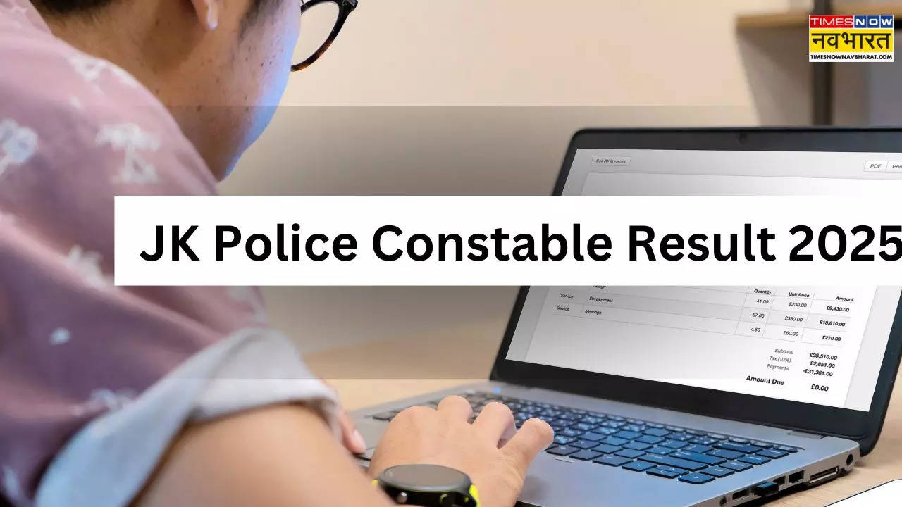 JK Police Constable Result 2025 out