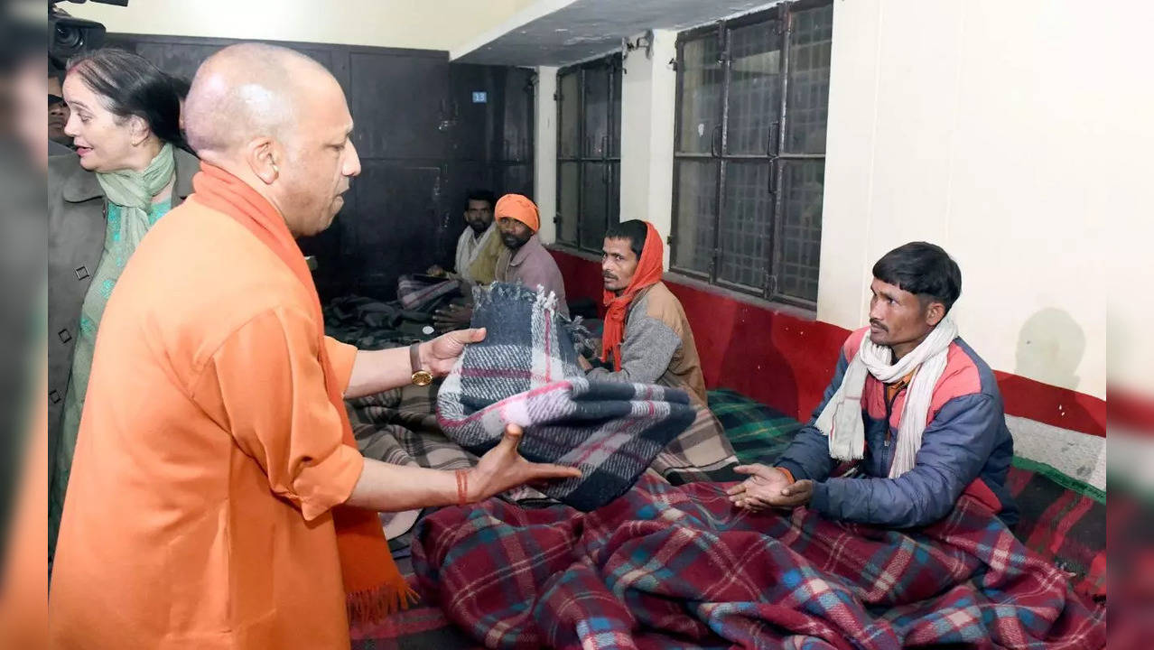 UP CM in Night Shelters