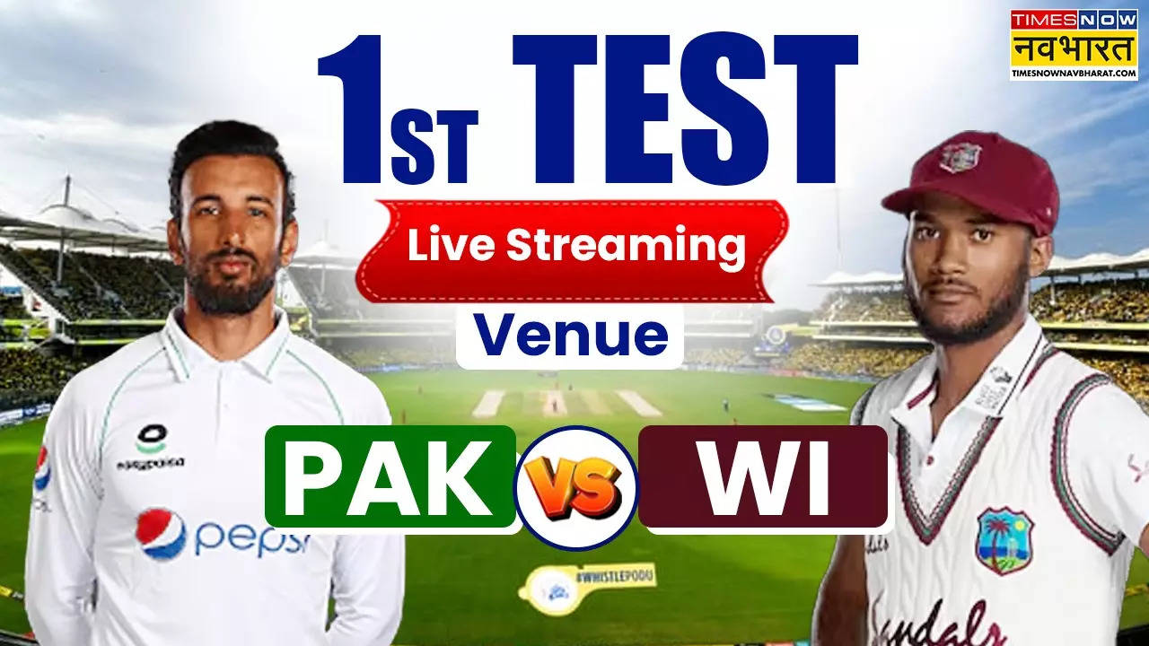 PAK vs WI 1st TEST Match Venue, Live streaming Date.