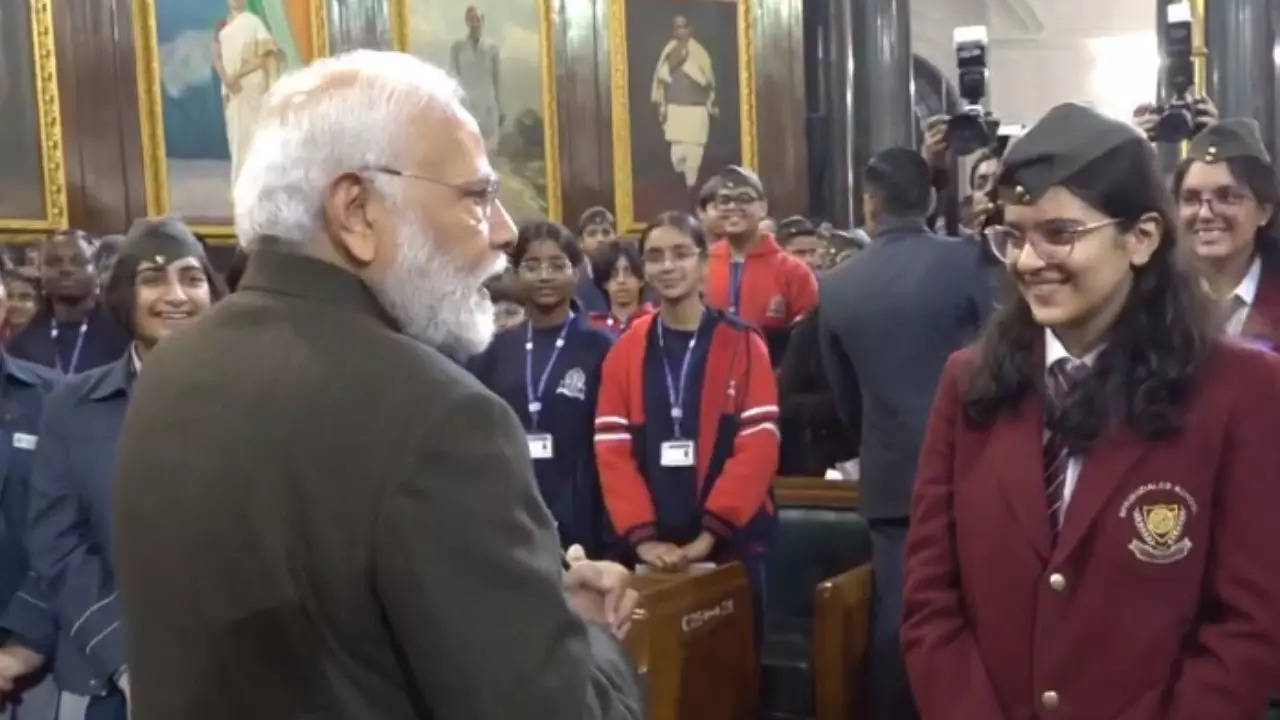 PM Modi interacts with students