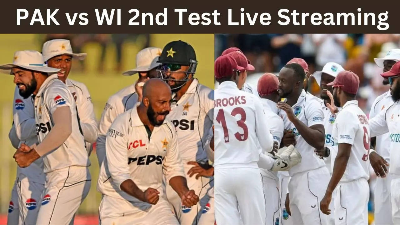 PAK vs WI 2nd Test live Streaming