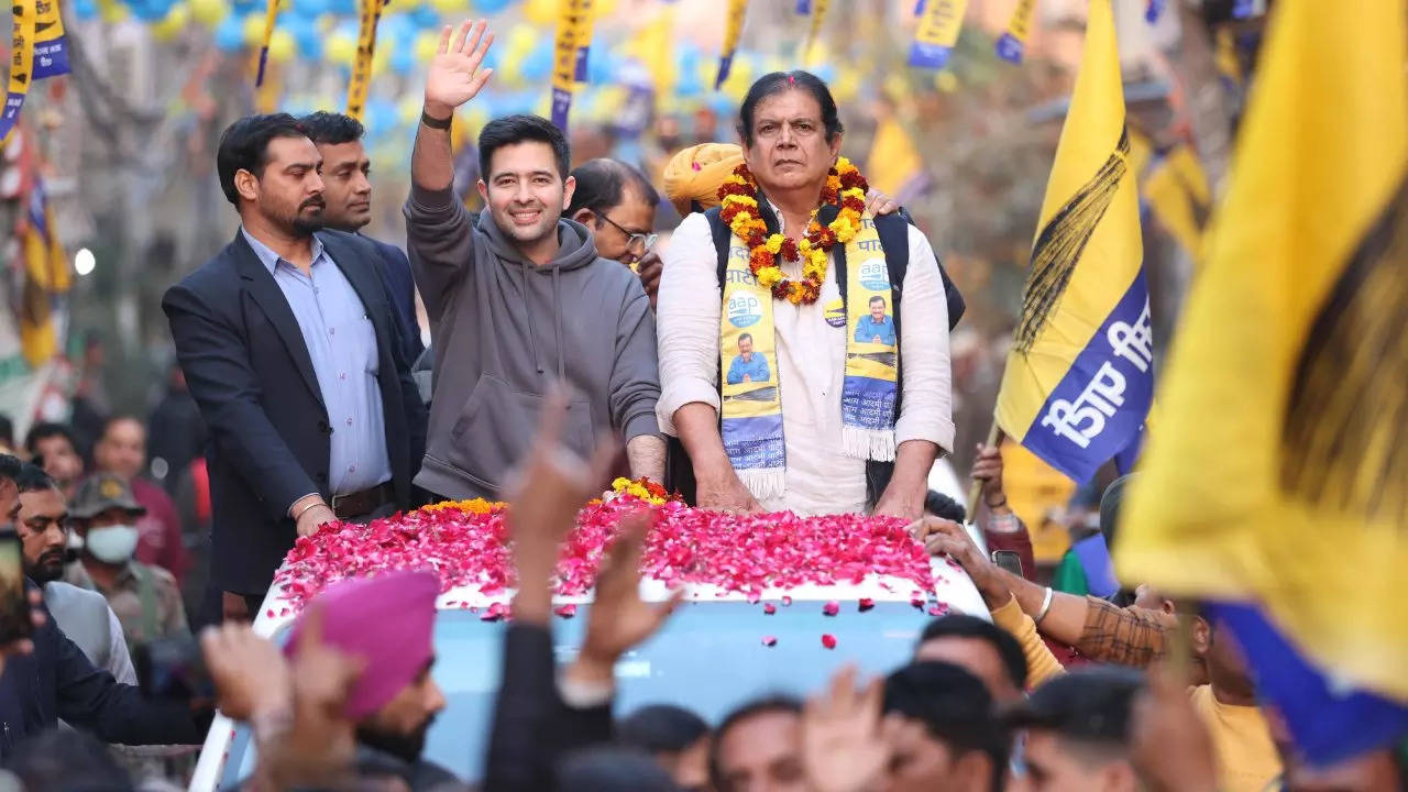 Raghav-chadha road show.