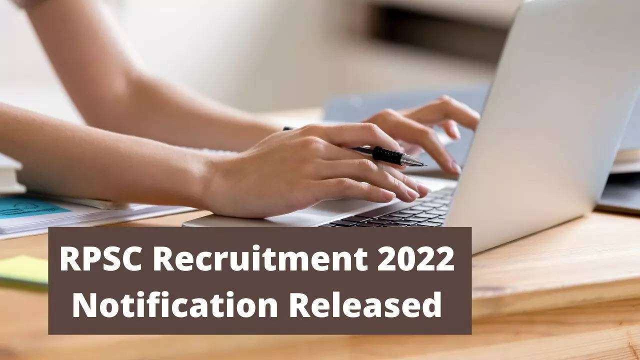 RPSC Recruitment 2022 Notification Released