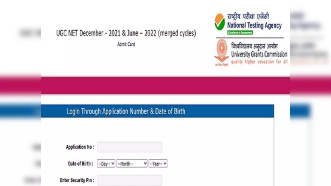 UGC NET 2022 Admit Card