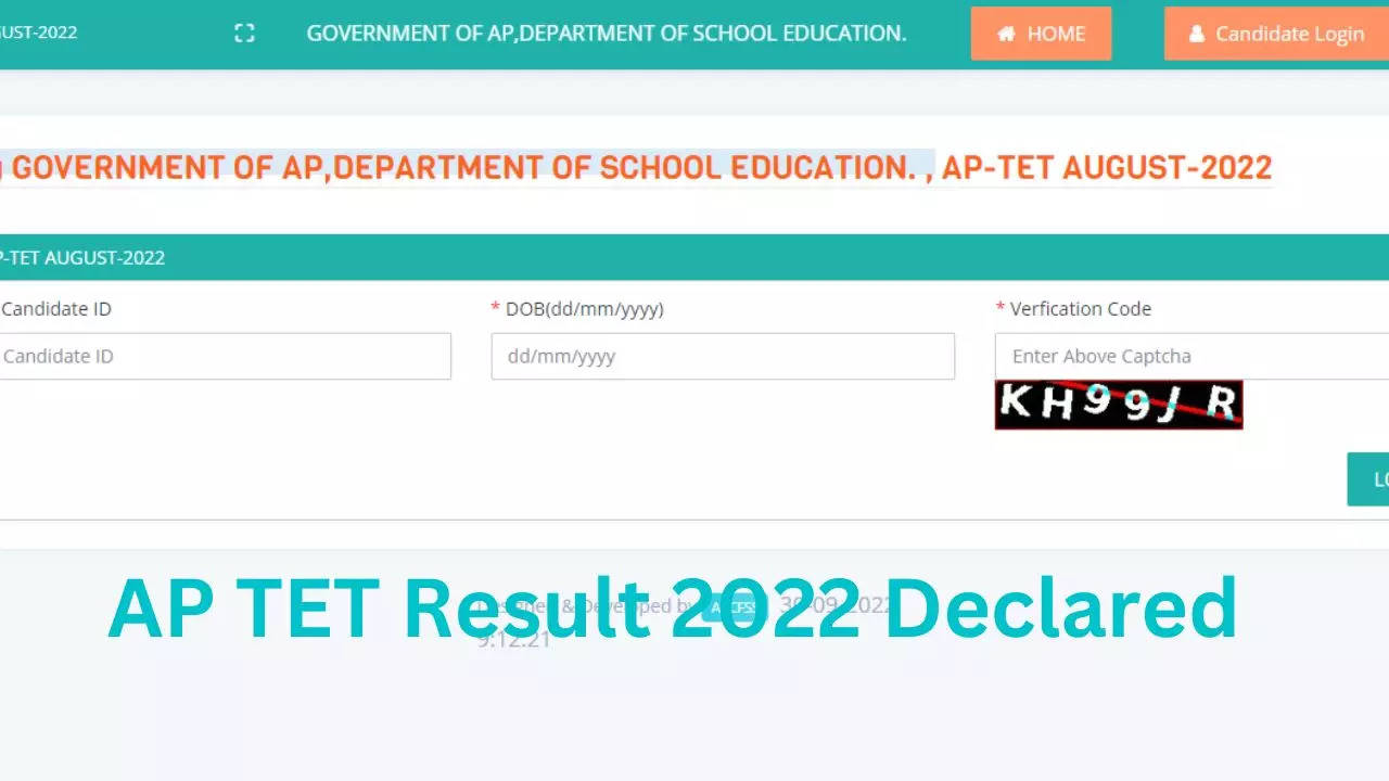 AP TET Result 2022 Out Andhra Pradesh Teacher Eligibility Test Result