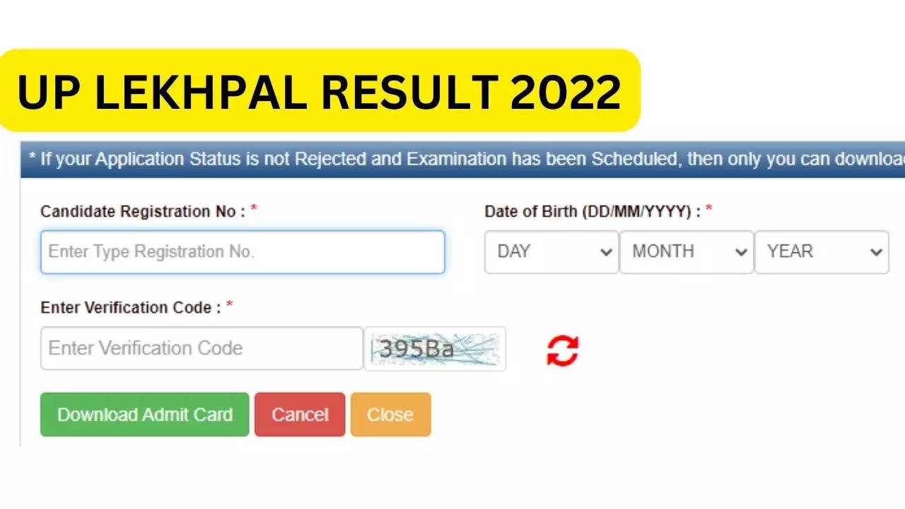 UP Lekhpal Result 2022