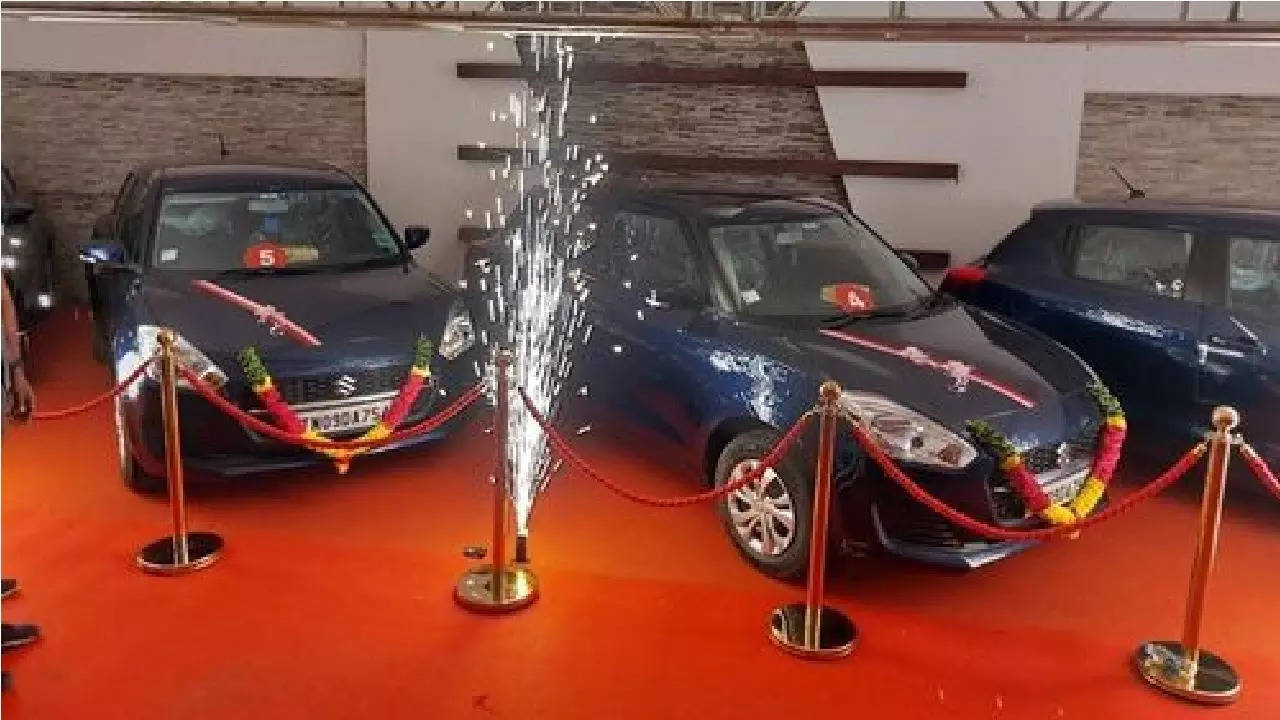 Chennai Businessman Gifts Cars And Bikes To Staff