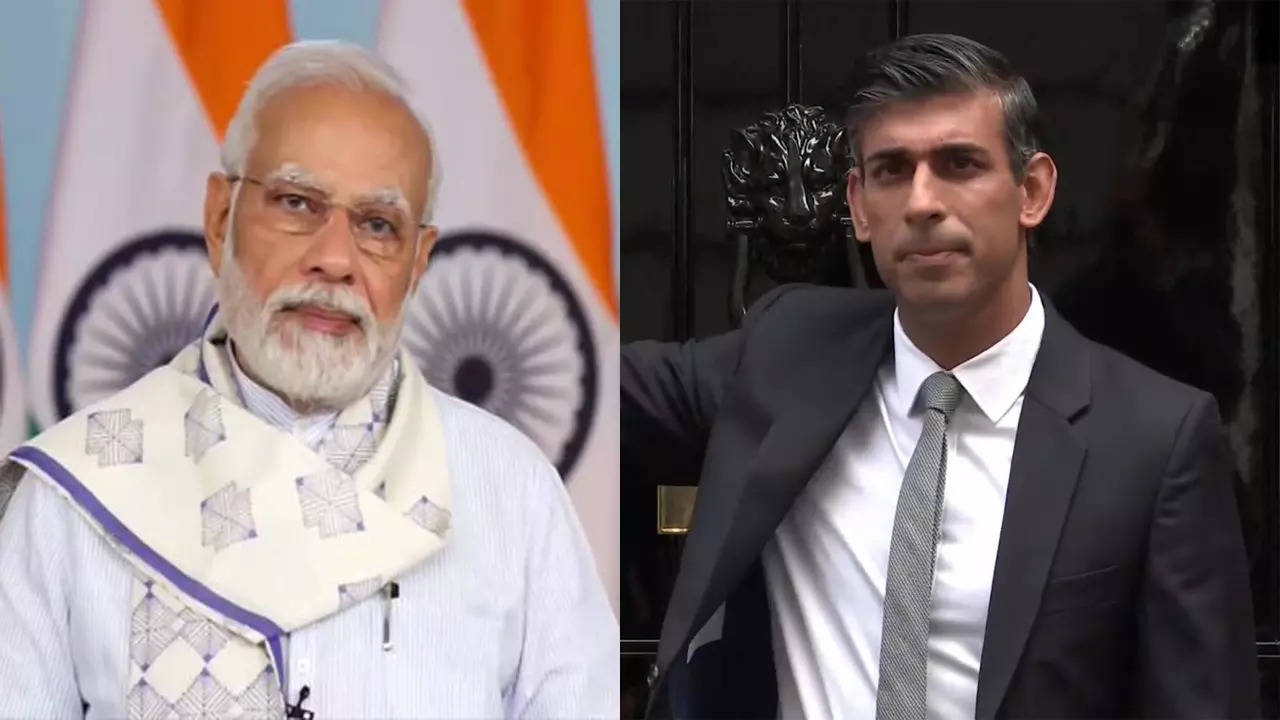 Narendra Modi, UK PM Rishi Sunak