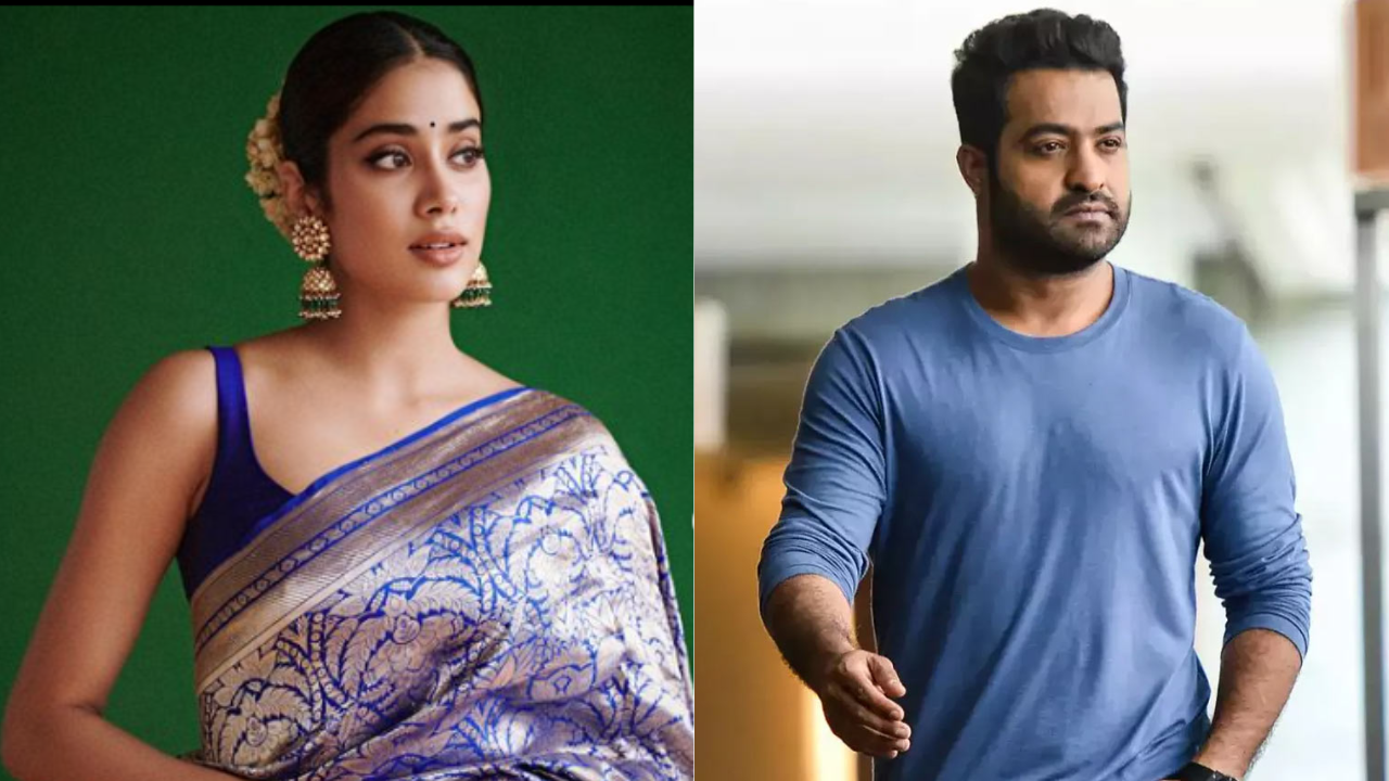 Janhvi Kapoor and Jr NTR