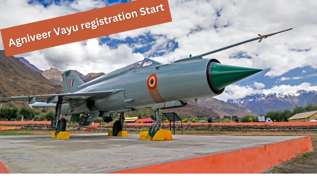 Agniveer Vayu registration 2023 Start