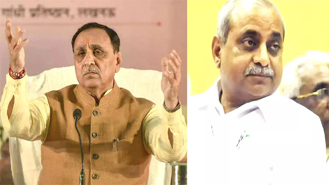 Gujarat ex cm Vijay Rupani, Nitin Patel