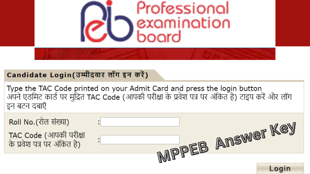 MPPEB Recruitment 2022 Answer key released 