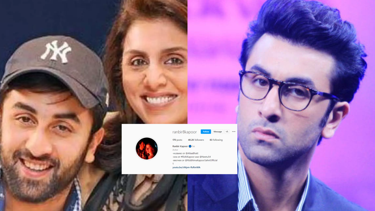 Ranbir kapoor secret Instagram id