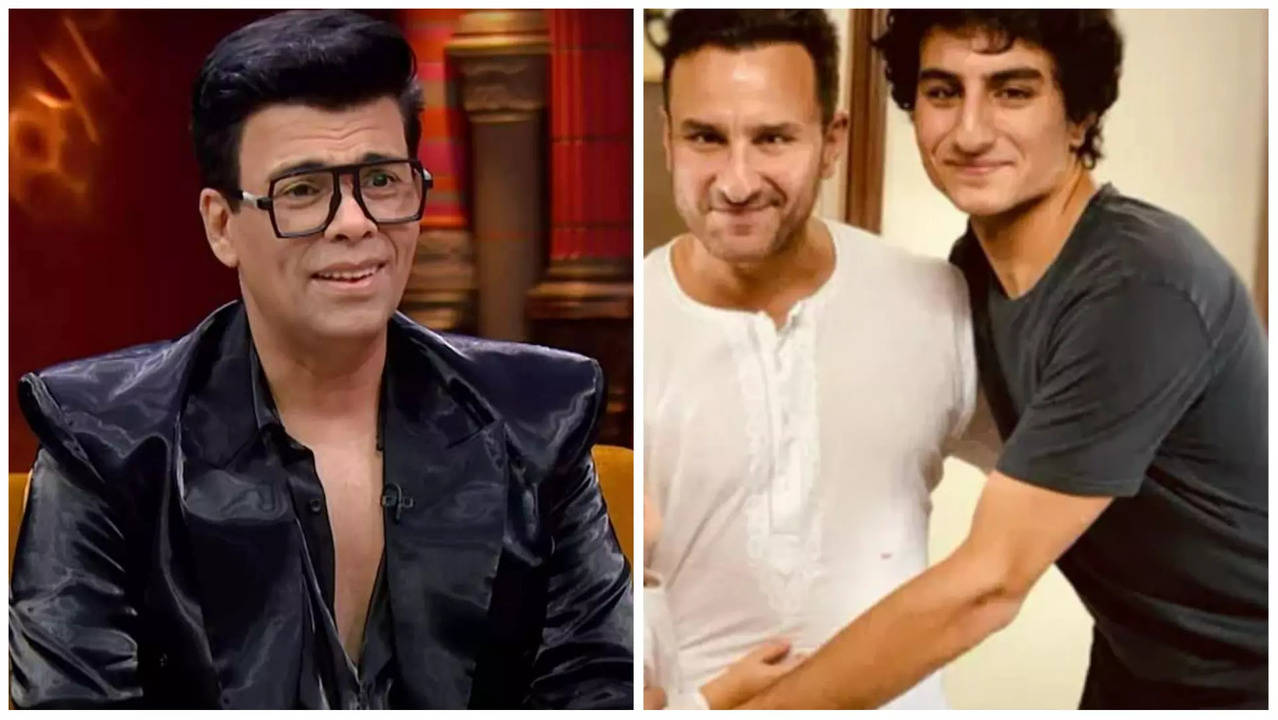 Karan Johar and Ibrahim ali Khan