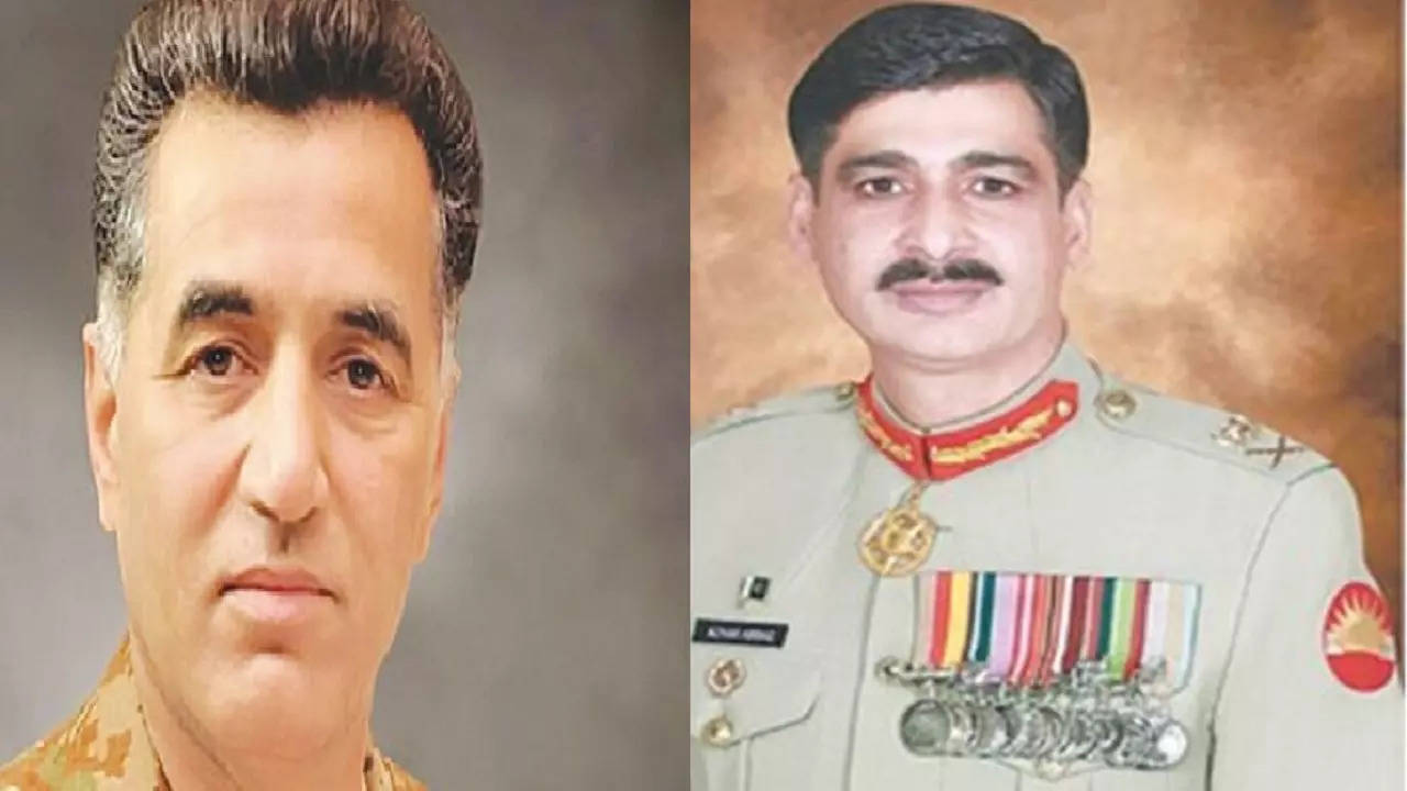 Lt Gen Faiz Hameed and  Lieutenant General Azhar Abbas