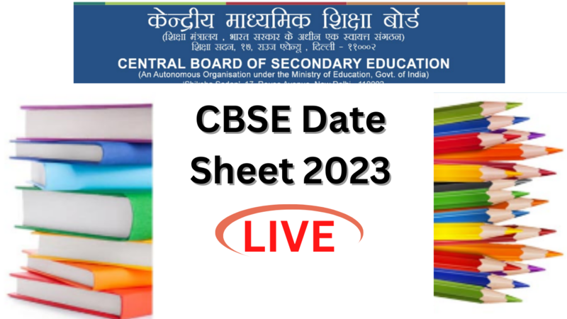 CBSE Board Exams Date Sheet 2022 Updates cbsegovin 10 12