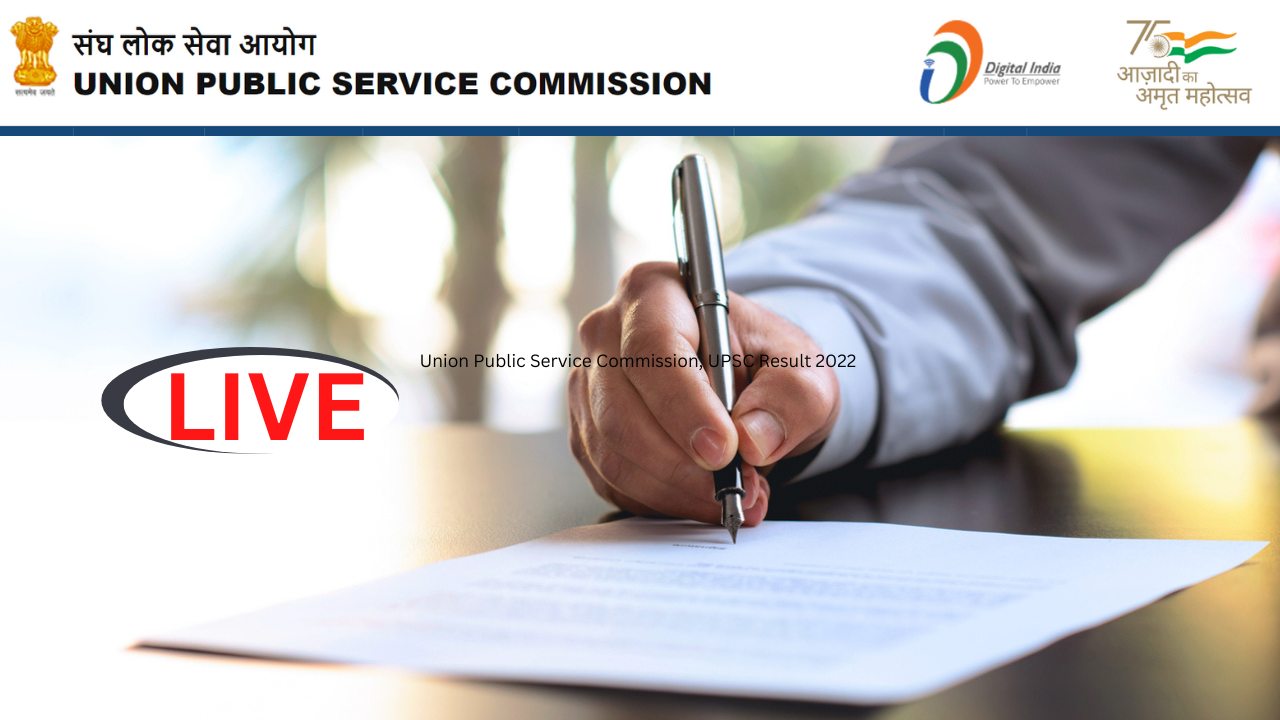 Union Public Service Commission UPSC Mains Result 2022 Cbse.gov.in ...