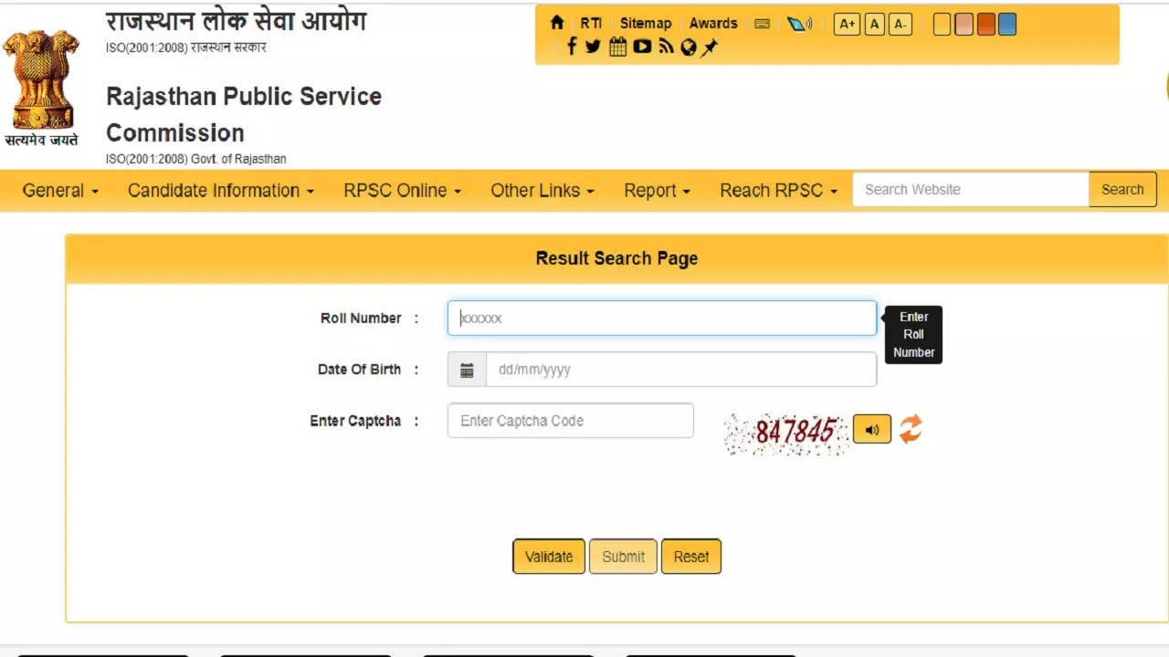 RPSC RAS Result 2021-22 Download