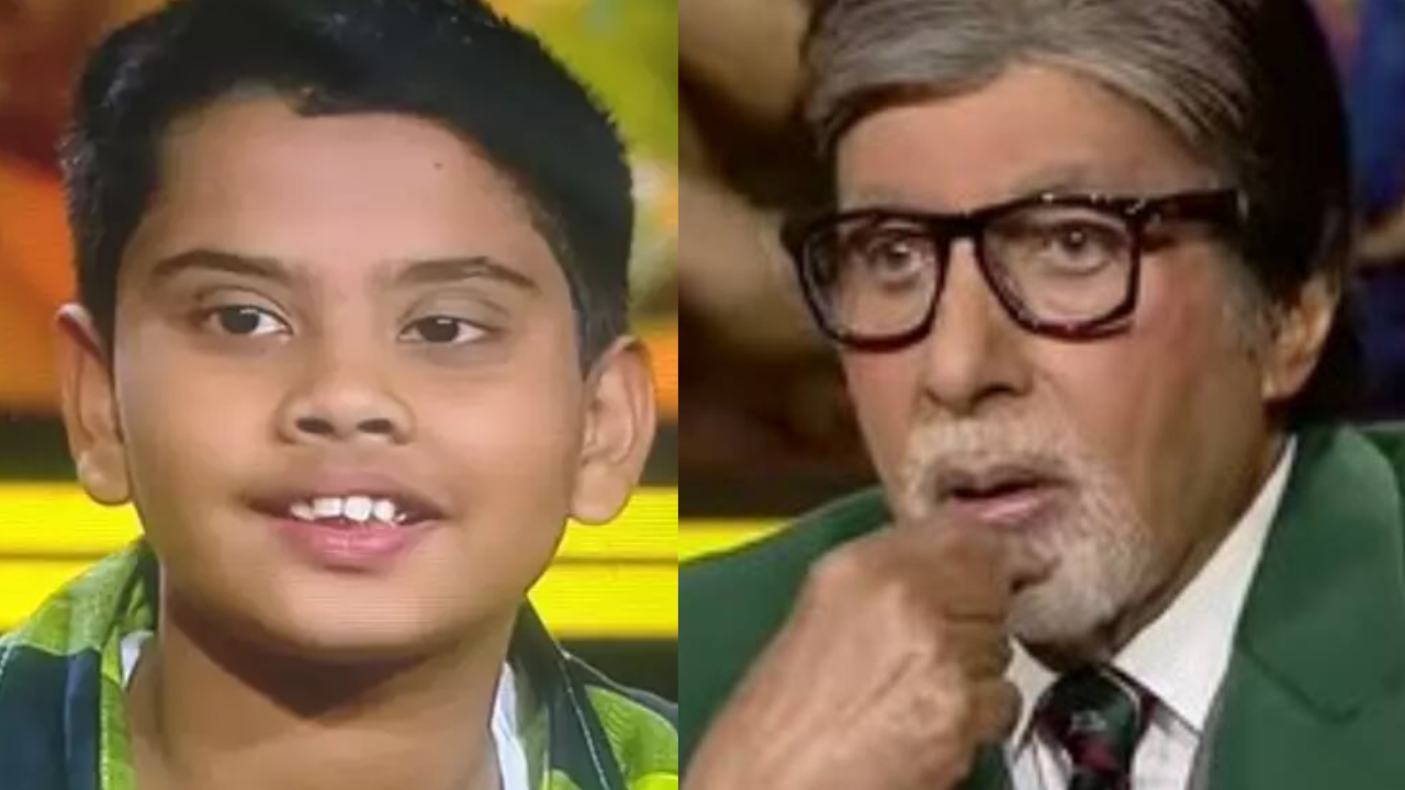 KBC 14 Divit Bhargava and Amitabh Bachchan