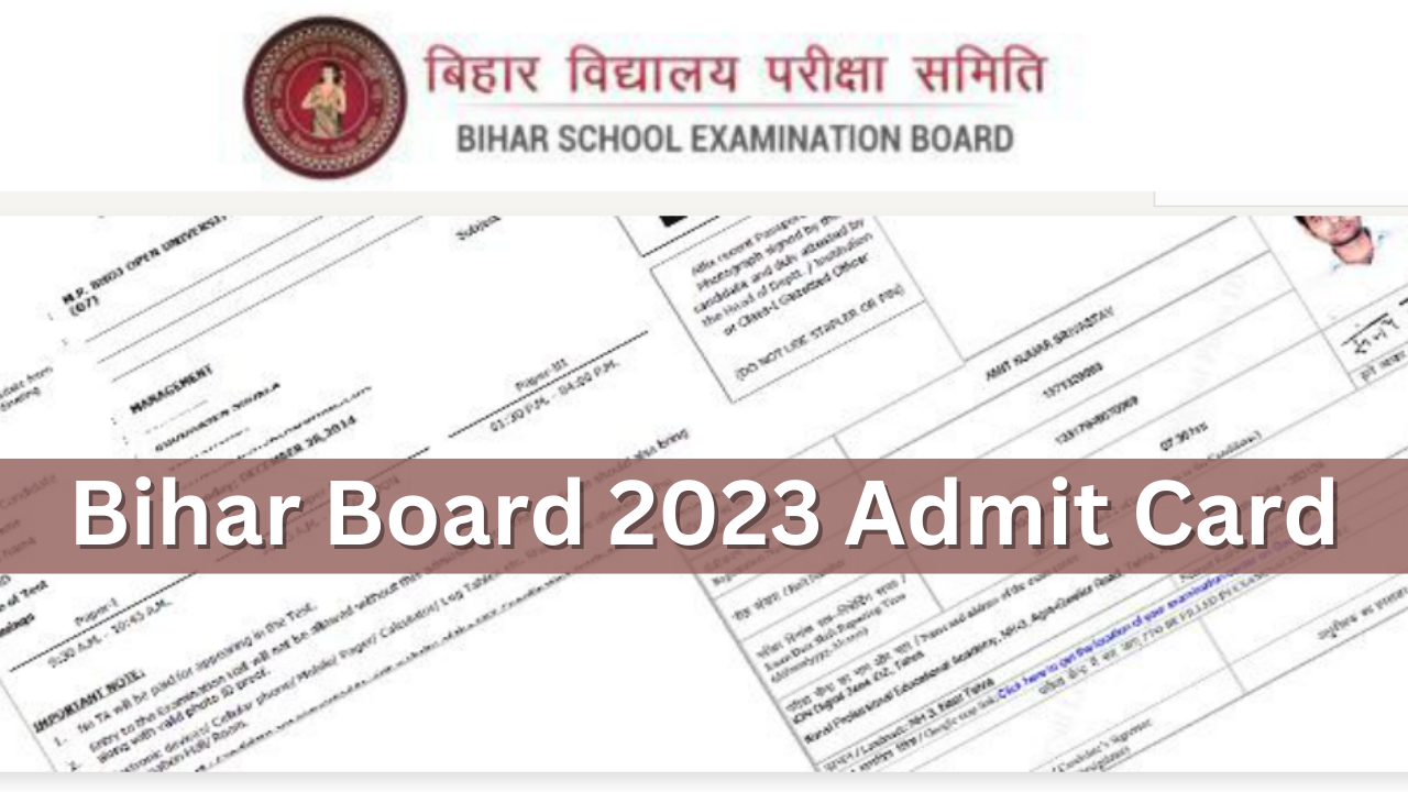 Bihar Board 2023 Admit Card