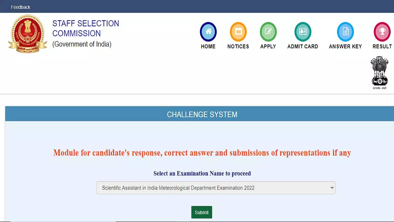 SSC Answer Key 2023