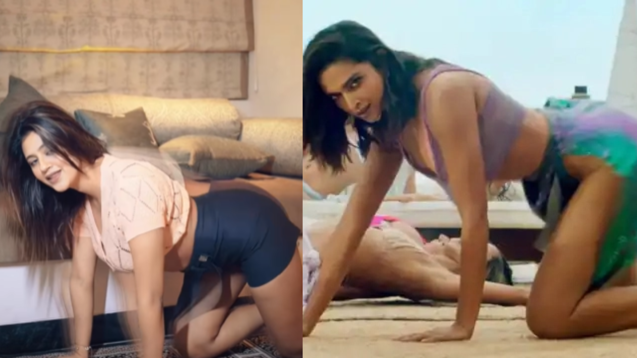 Anjali Arora and Deepika Padukone