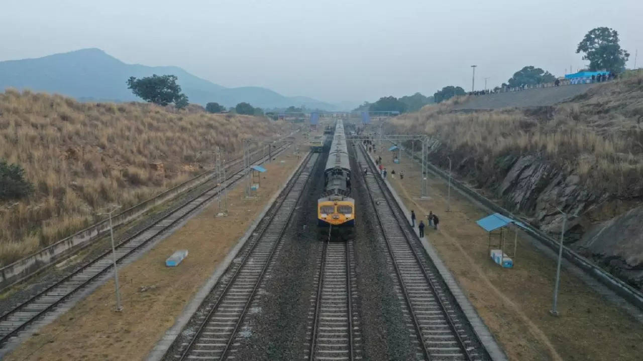 tain speed trial on ranchi new rail line