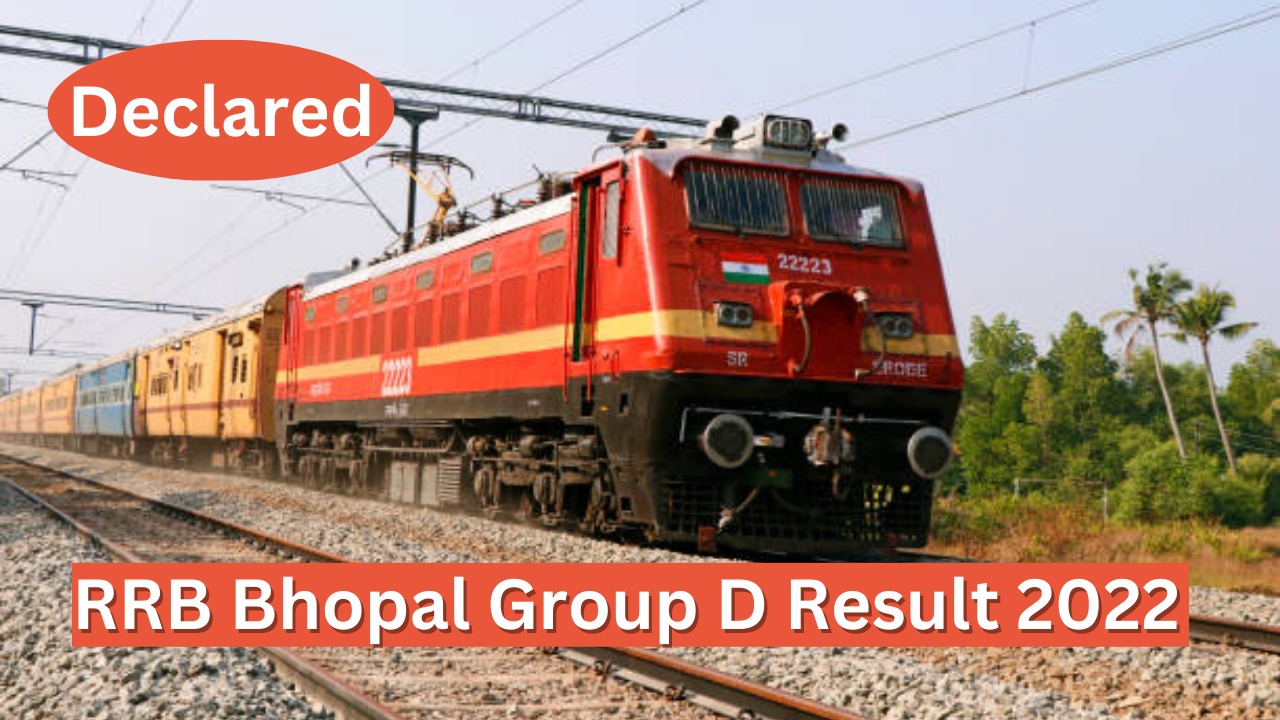 RRB Bhopal Group D Result 2022 for bhopal region