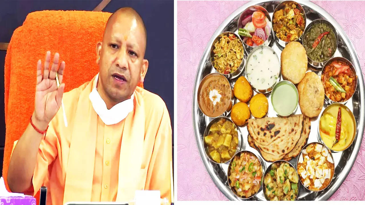 CM YOGI ON FOODING