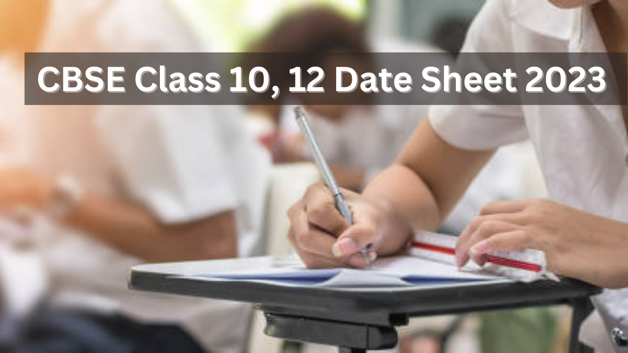 cbse date sheet 2023 on cbse.gov.in