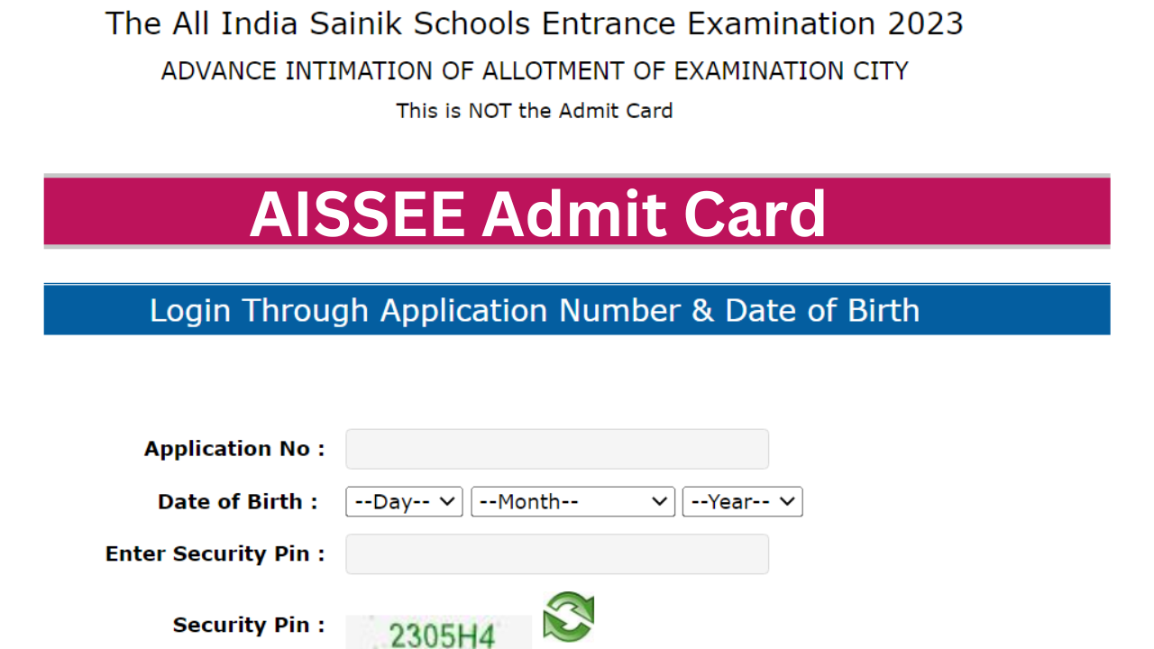 AISSEE Admit Card 2023: सैनिक स्कूल एंट्रेस एग्जाम के एडमिट कार्ड, यहां से करें डाउनलोड