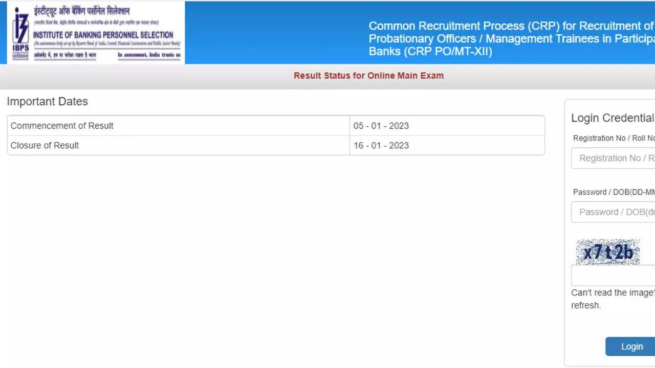 IBPS PO Result 2022