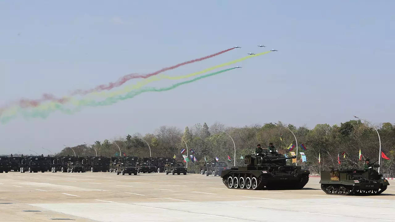 myanmar air strike