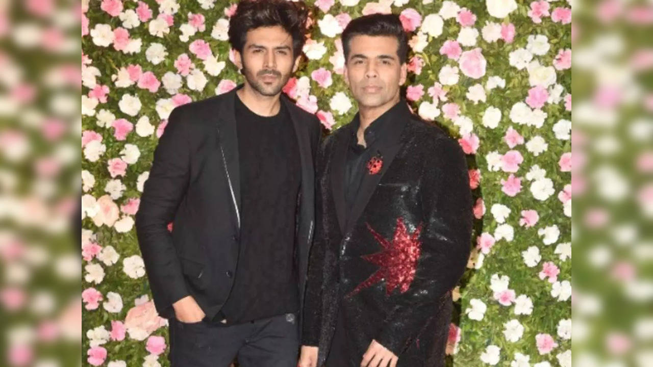 Kartik Aaryan and Karan Johar