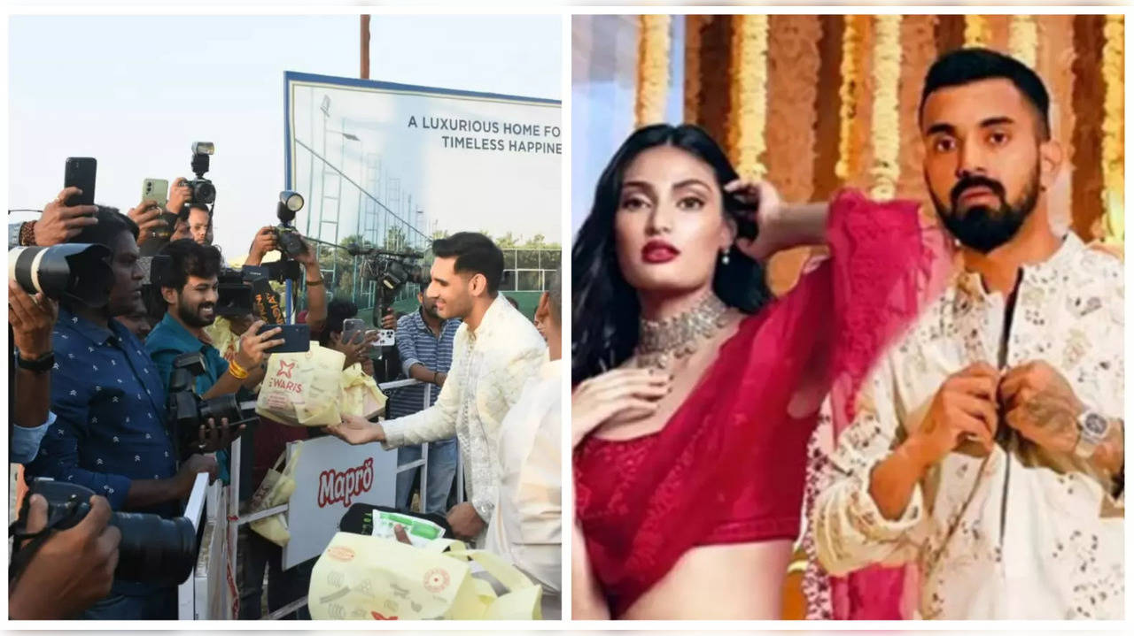 KL Rahul-Athiya Shetty Wedding: बहन अथिया शेट्टी को दुल्हन बनाने के बाद मिठाई बांटने पहुंचे भाई अहान शेट्टी, देखें वीडियो