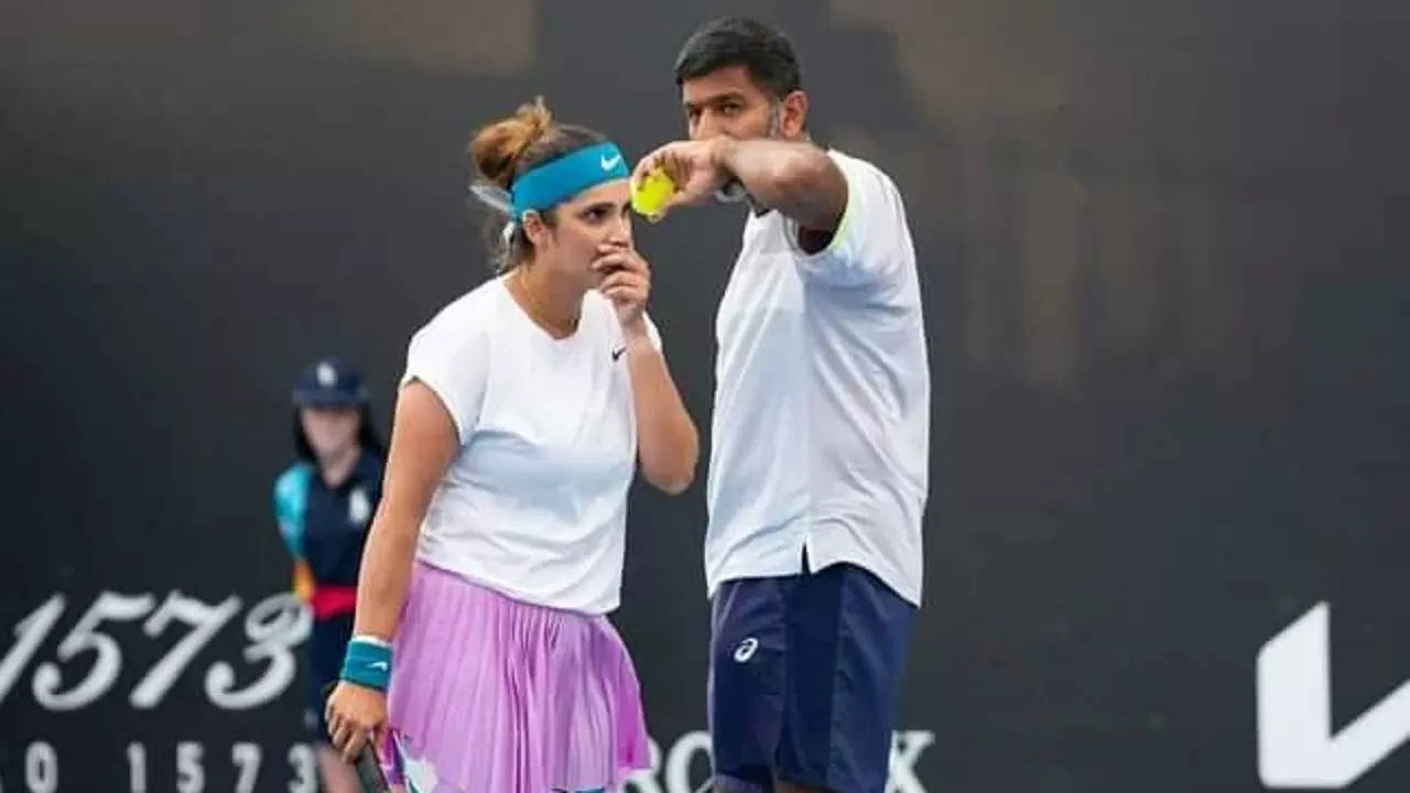 sania mirza and rohan bopanna in australian open 2023 mixed doubles final