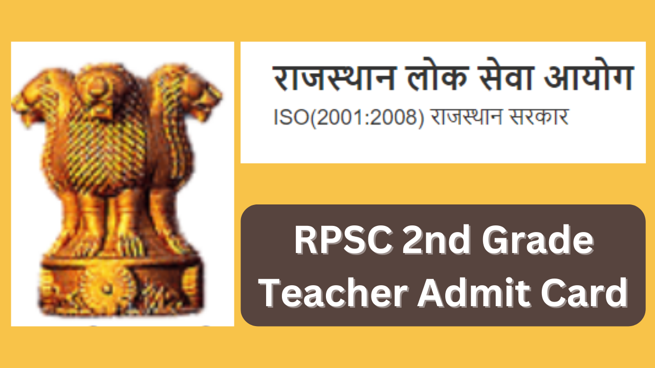 RPSC 2nd Grade Teacher Admit Card