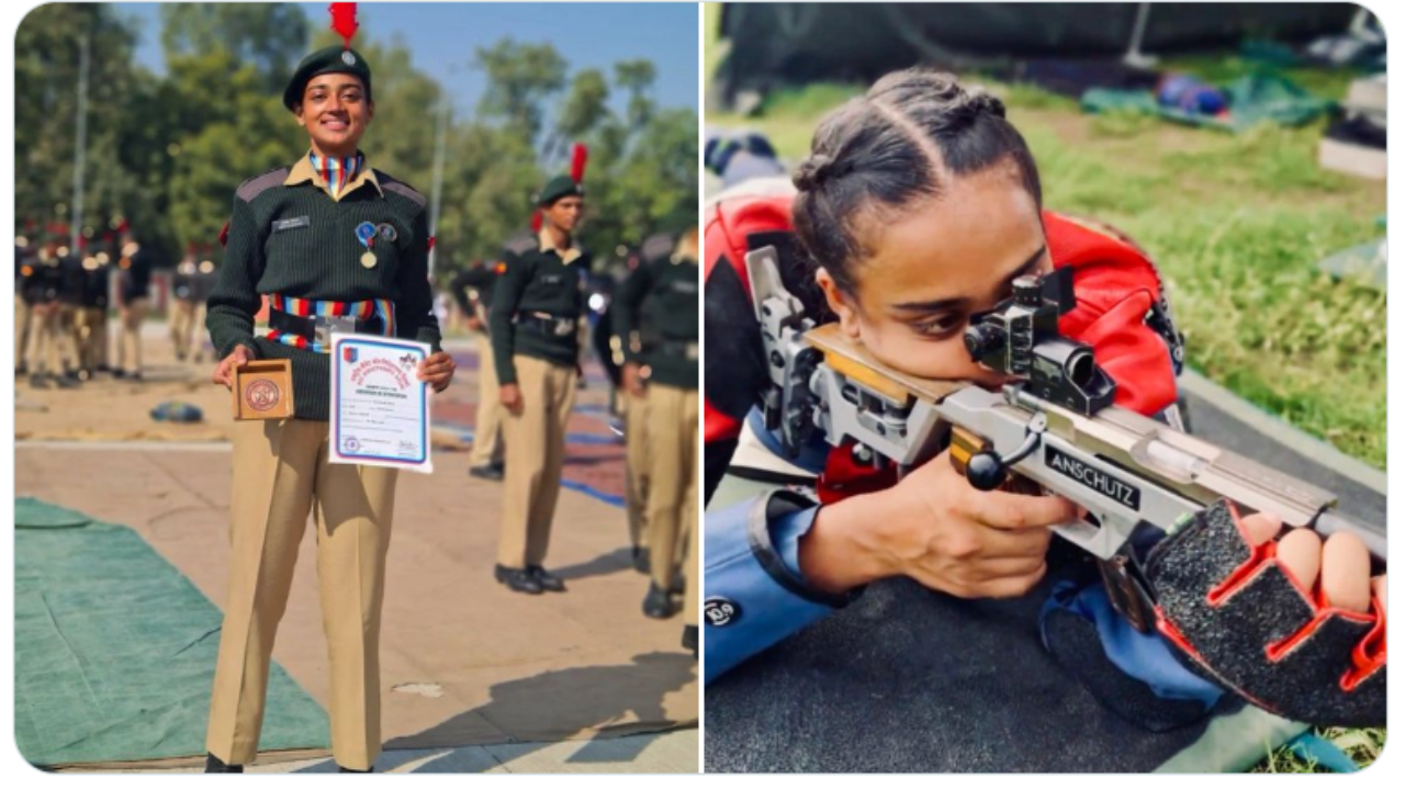 ishita shukla taking part in 26 january parade