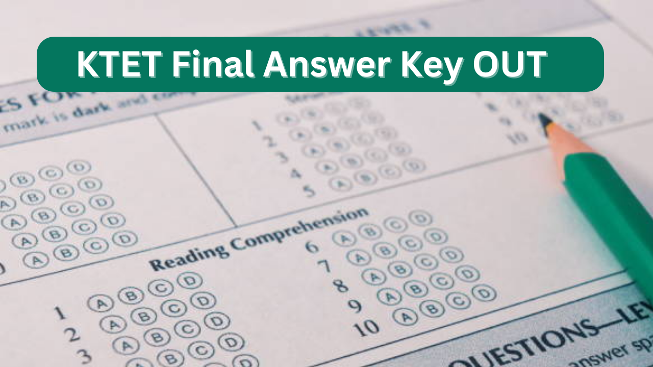 KTET final answer key 2022