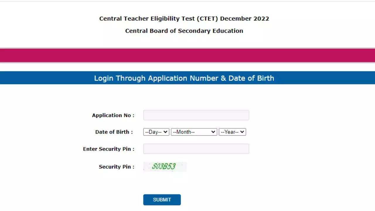 Revised CTET Admit Card 2022