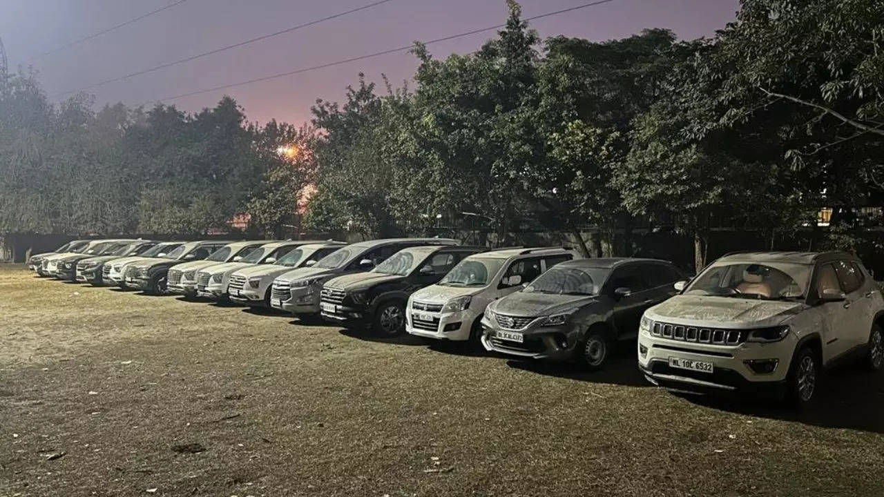 Luxury cars recovered from the accused